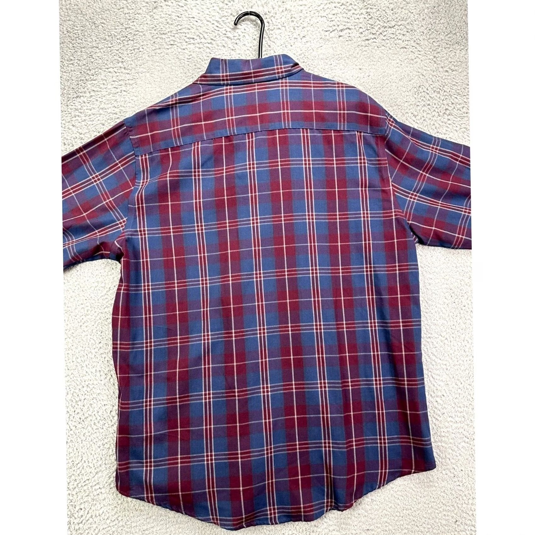 Croft & Barrow VINTAGE Croft & Barrow Shirt Mens Large Woven Blue Tartan Plaid Easy-Care Button-Down NEW Size US L / EU 52-54 / 3 - 2 Thumbnail