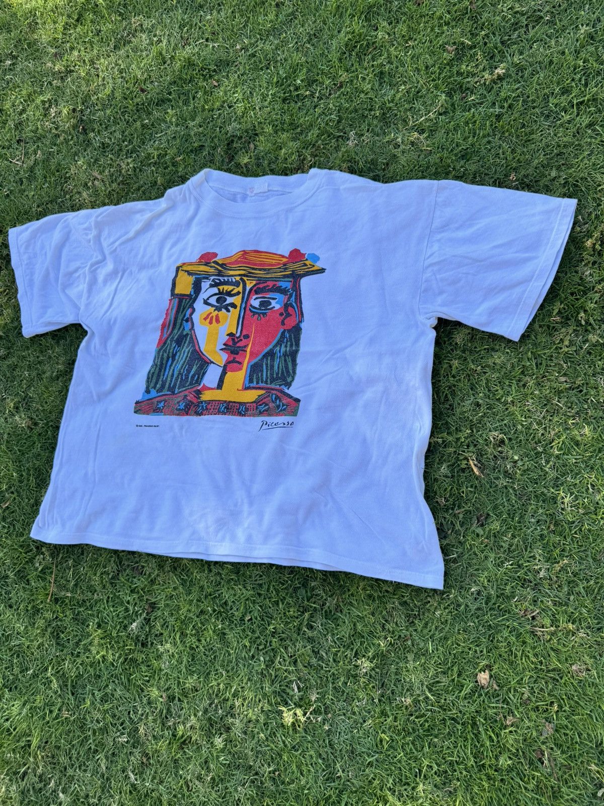 Paloma Picasso Vintage Y2K Picasso T-Shirt White 96/97 Size US XL / EU 56 / 4 - 2 Thumbnail