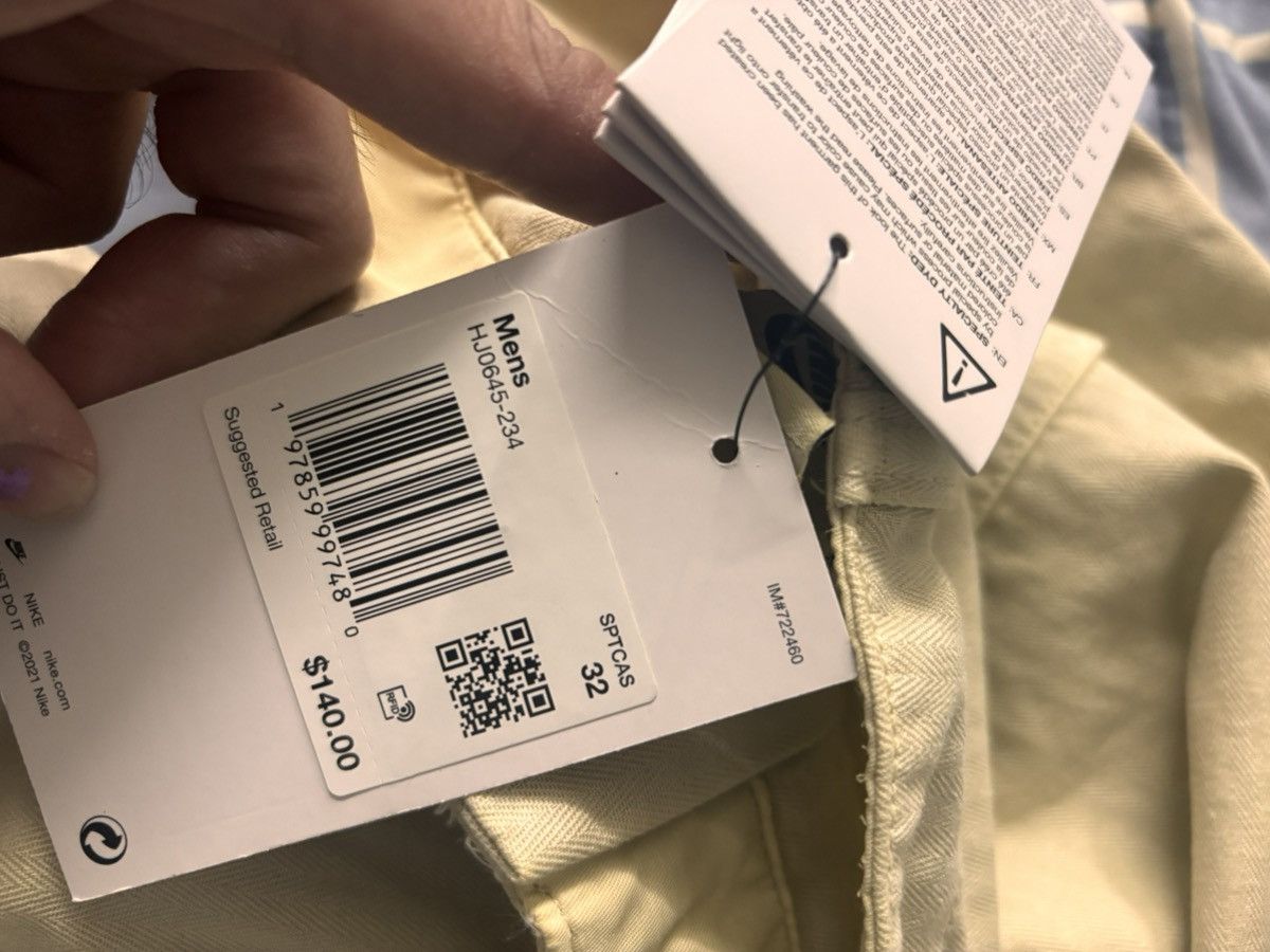 Nike White cream nike pants Size US 32 / EU 48 - 6 Thumbnail