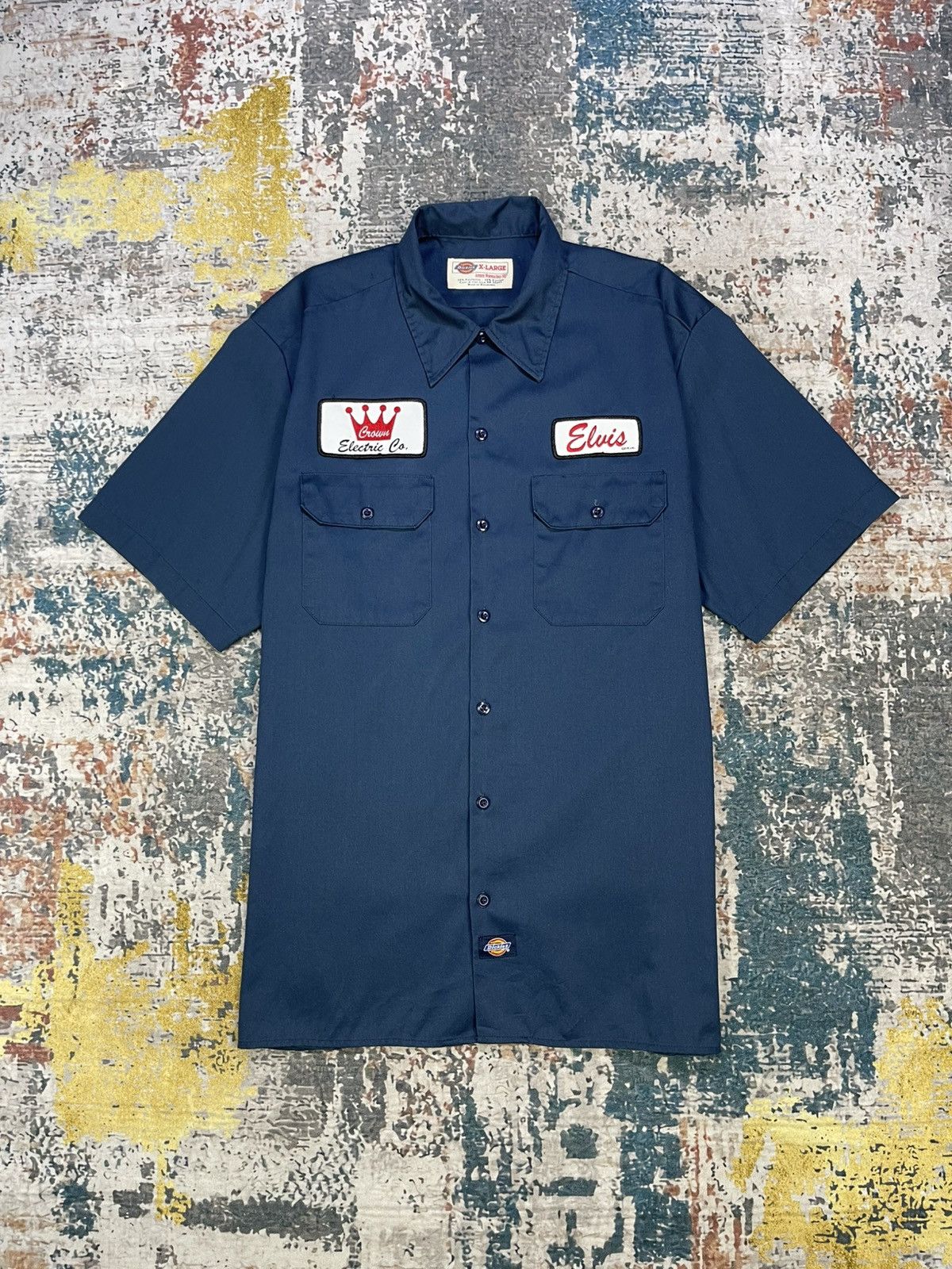 Dickies Vtg Dickies Double Pocket Button Down Work Shirt Size US XL / EU 56 / 4 - 5 Thumbnail