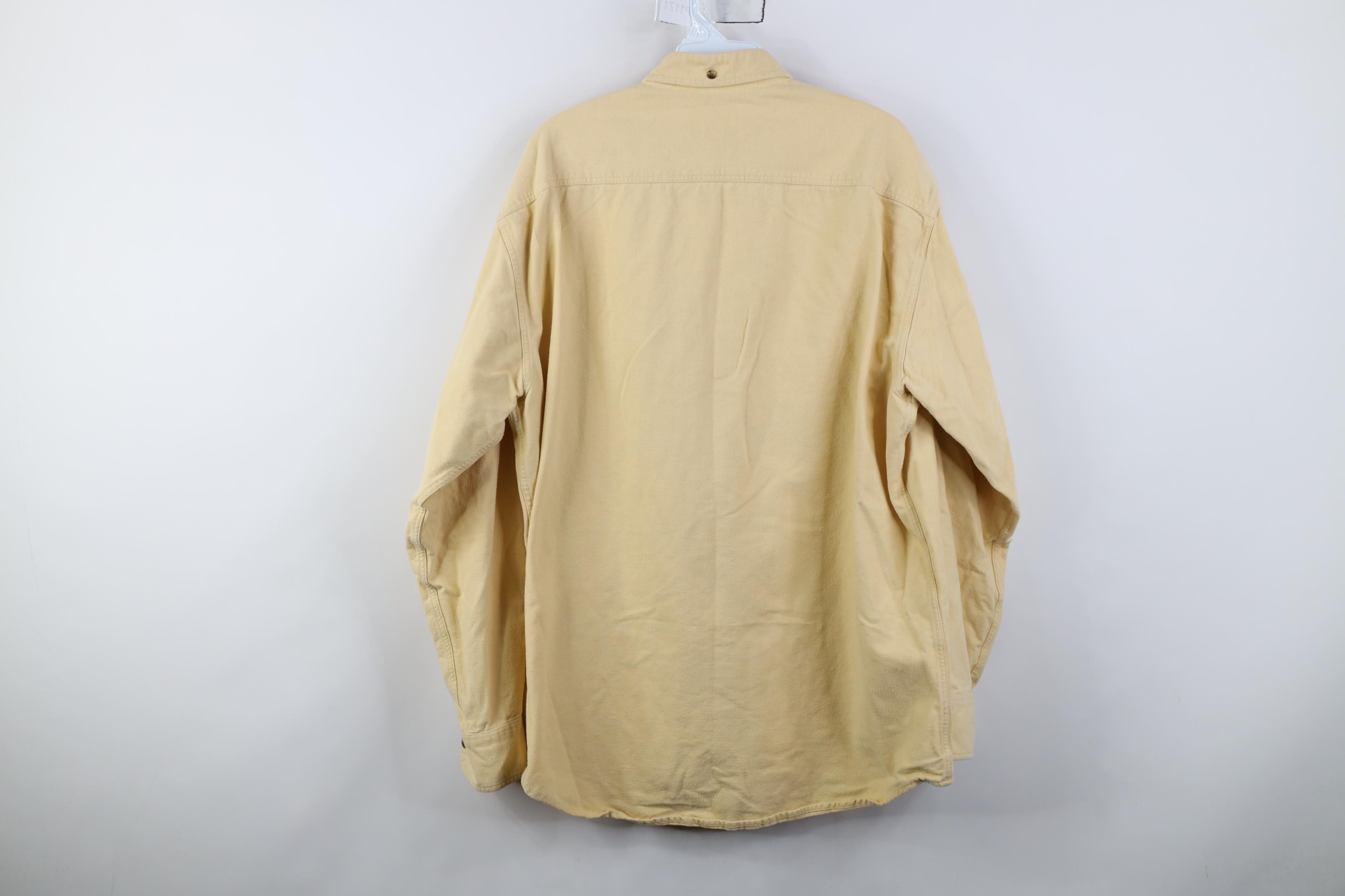 Cabelas Vintage 90s Y2K Cabelas Buck Chamois Cloth Button Down Shirt Size US L / EU 52-54 / 3 - 12 Thumbnail