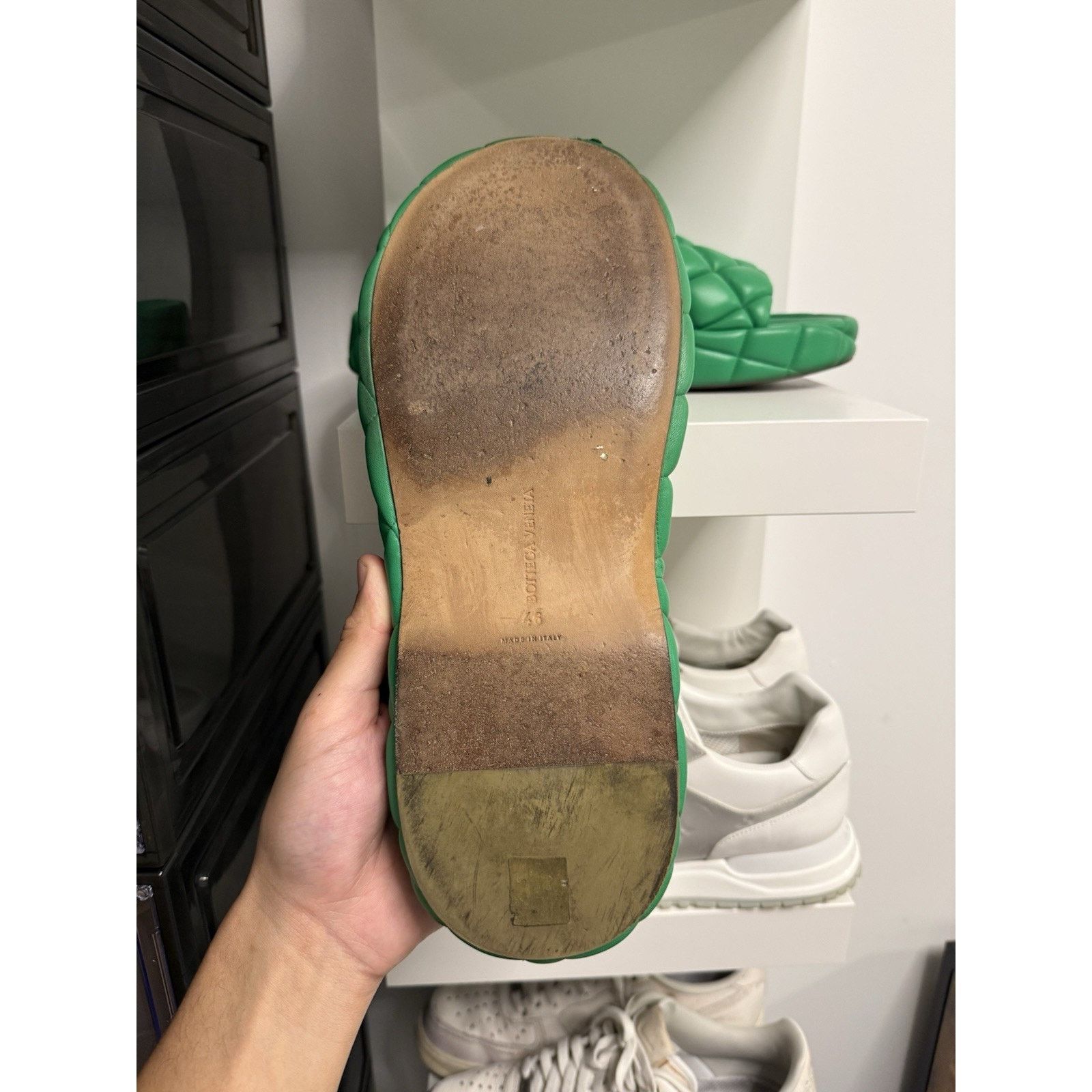 Bottega Veneta Bottega Veneta Padded Leather Sandals - Size 46 Size US 13 / EU 46 - 10 Thumbnail