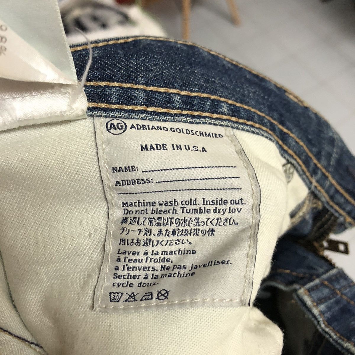 AG Adriano Goldschmied × Vintage DLL AG Adriano Goldschmied Blue Denim Pants #C253 Size US 32 / EU 48 - 19 Thumbnail