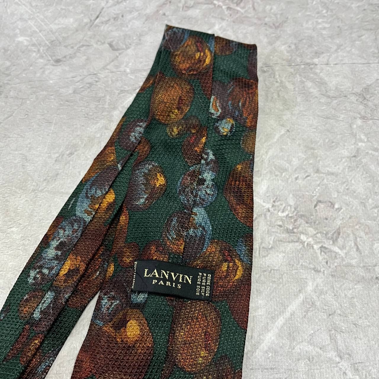 Lanvin Lanvin Paris Men's Floral Bron Tie 100% SILK Size ONE SIZE - 5 Thumbnail