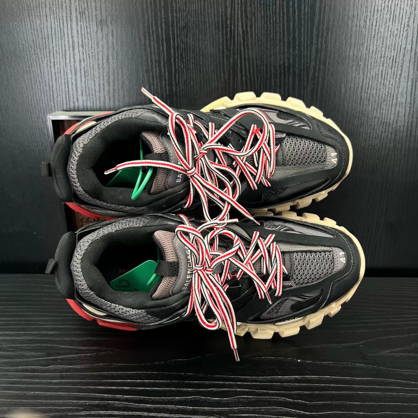 Balenciaga Balenciaga Track Black Red 41 Boxed Sneaker Size US 8 / EU 41 - 8 Thumbnail