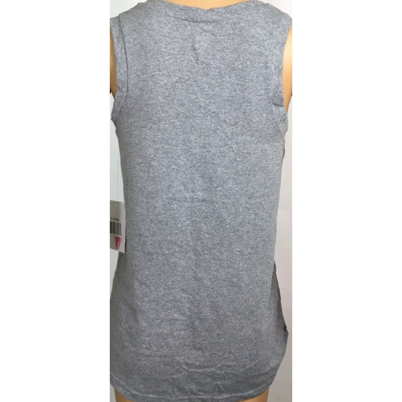 Olive Live Breathe Fight Womens Tank Top Gray Heathered Pink Ribbon XL New Size XL / US 12-14 / IT 48-50 - 3 Thumbnail