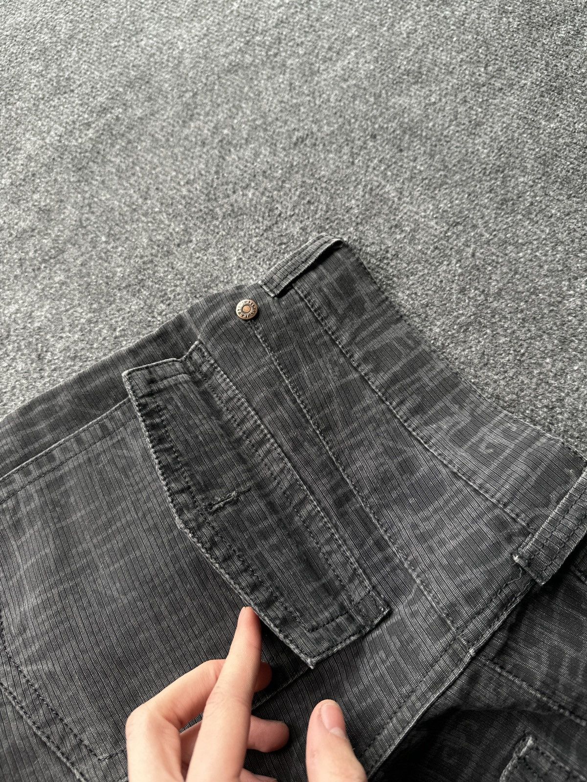 Armani VNTG🚨 ARMANI GRAY MONOGRAM PANTS LUXURY Y2K INDIGO CASUAL Size US 32 / EU 48 - 12 Thumbnail