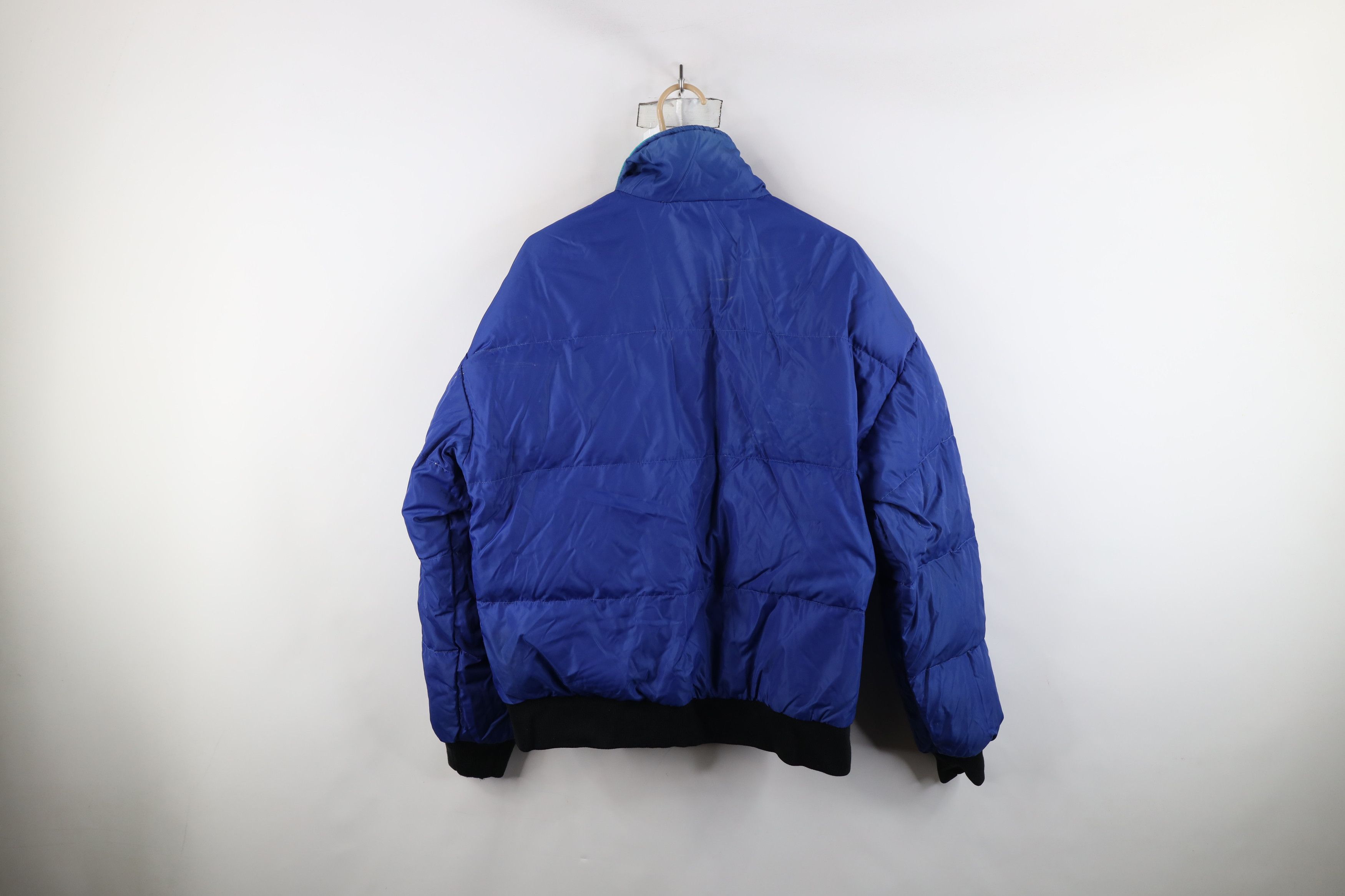 Vintage × Woolrich Woolen Mills Vintage 90s Woolrich Spell Out 2 In 1 Puffer Jacket Red Blue Size US XL / EU 56 / 4 - 16 Thumbnail
