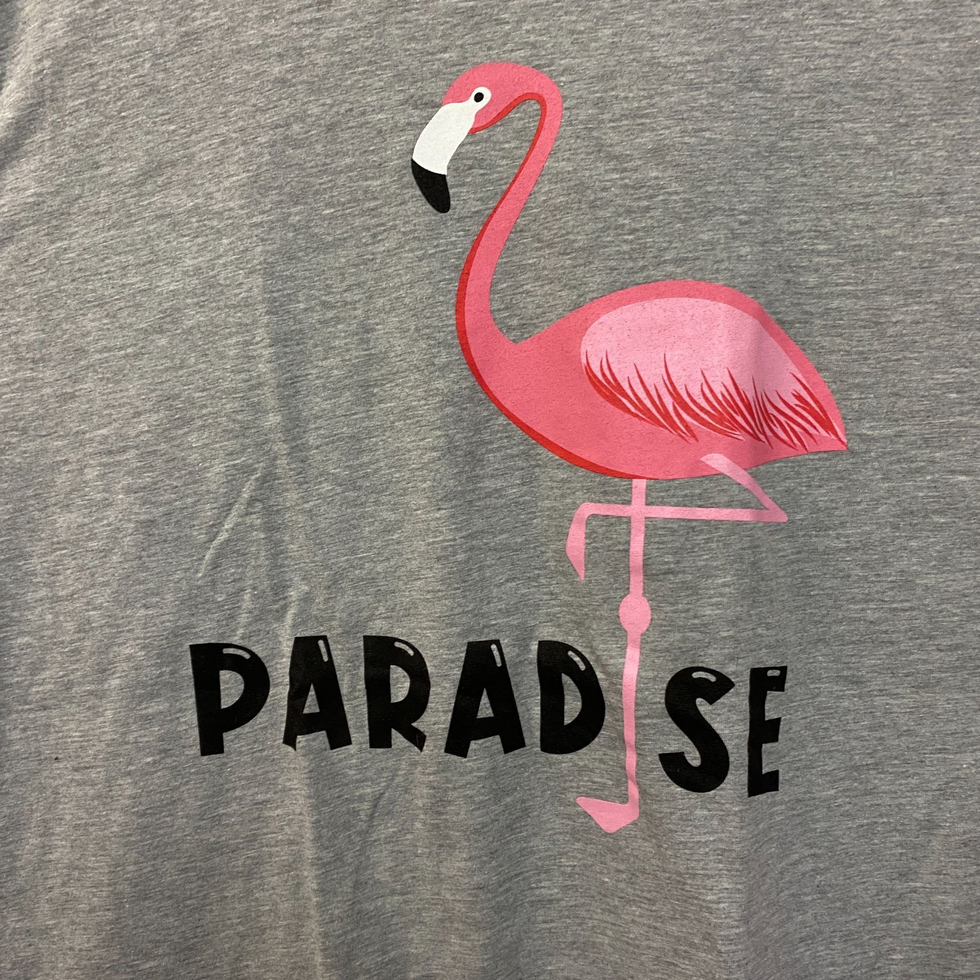 Mad Engine Paradise Flamingo Gray Tshirt size L/XL Size US XL / EU 56 / 4 - 2 Thumbnail