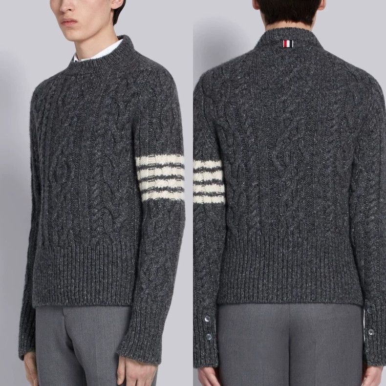 Thom Browne Thom Browne Cashmere thick knit sweater Size US XS / EU 42 / 0 - 3 Thumbnail