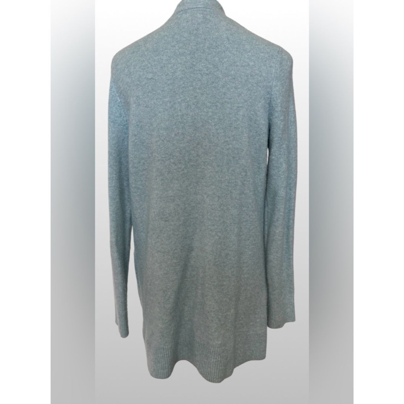 Loft Light Blue Open-Front Women's Sweater Cardigan Size XS / US 0-2 / IT 36-38 - 2 Thumbnail