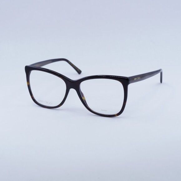 Jimmy Choo Jimmy Choo JC362 0086 00 Eyeglasses Havana 55mm Frame Size ONE SIZE - 4 Thumbnail