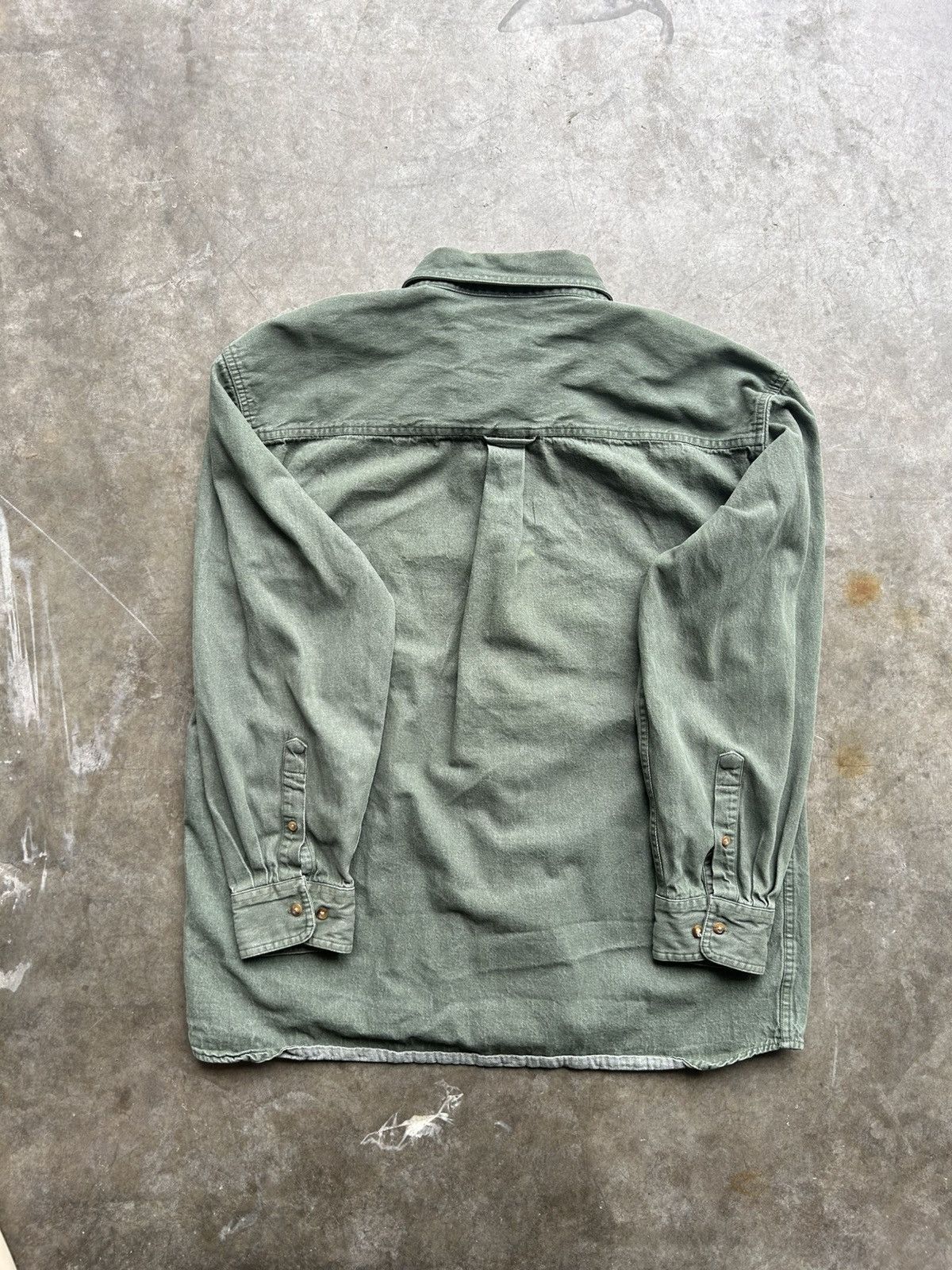 Great Northwest × Vintage Vintage 90s Green Denim Button Up Size US XL / EU 56 / 4 - 5 Thumbnail