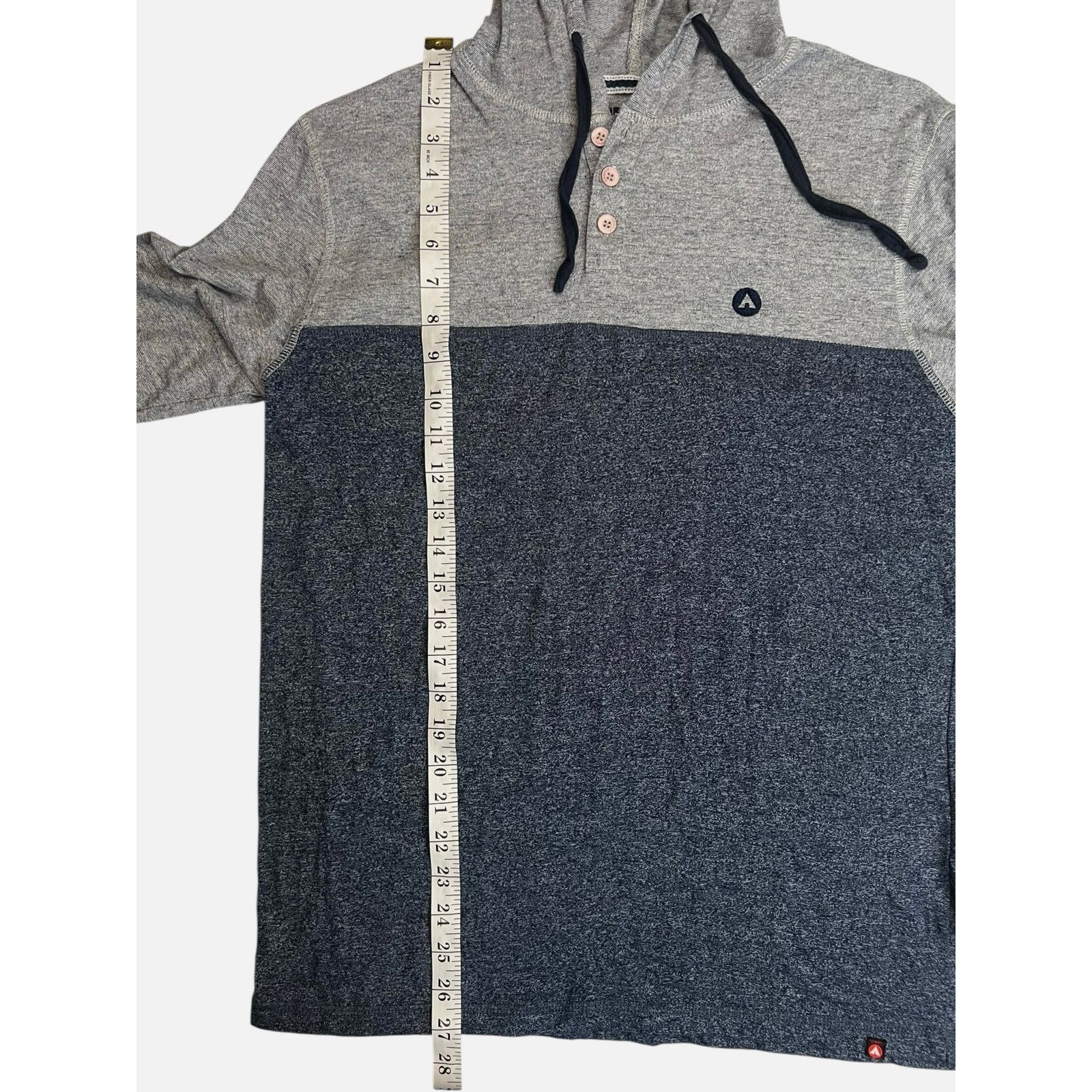 Airwalk Airwalk Men’s Medium Long Sleeve Hoodie Pullover Gray Navy Size US M / EU 48-50 / 2 - 11 Thumbnail
