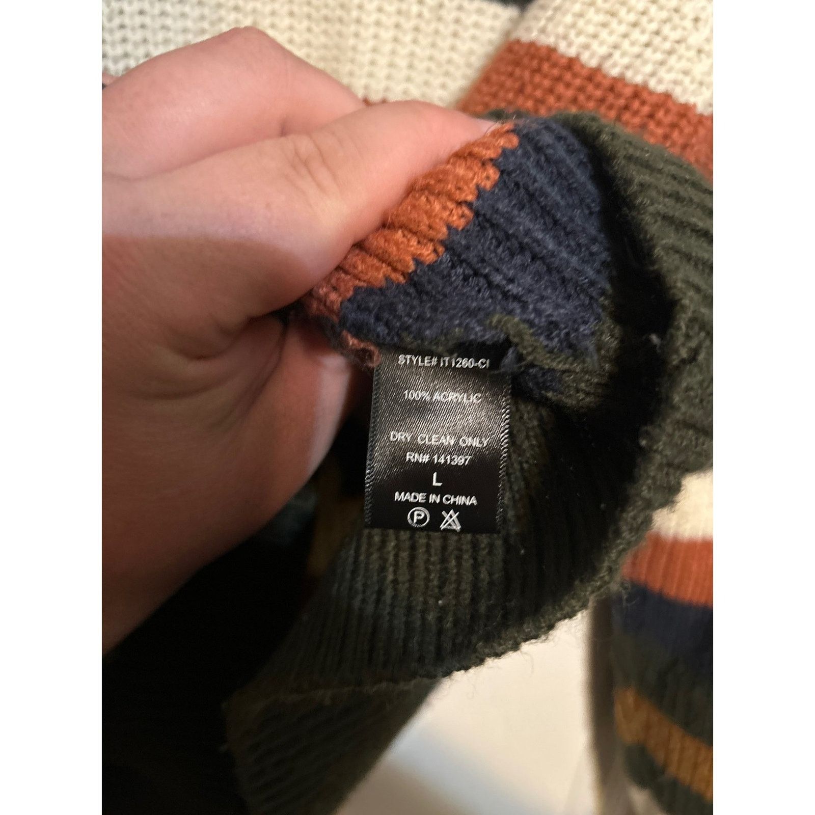 ASTR The Label ASTR The Label Women Striped Ribbed Knit Crew Neck Sweater L Size L / US 10 / IT 46 - 3 Thumbnail