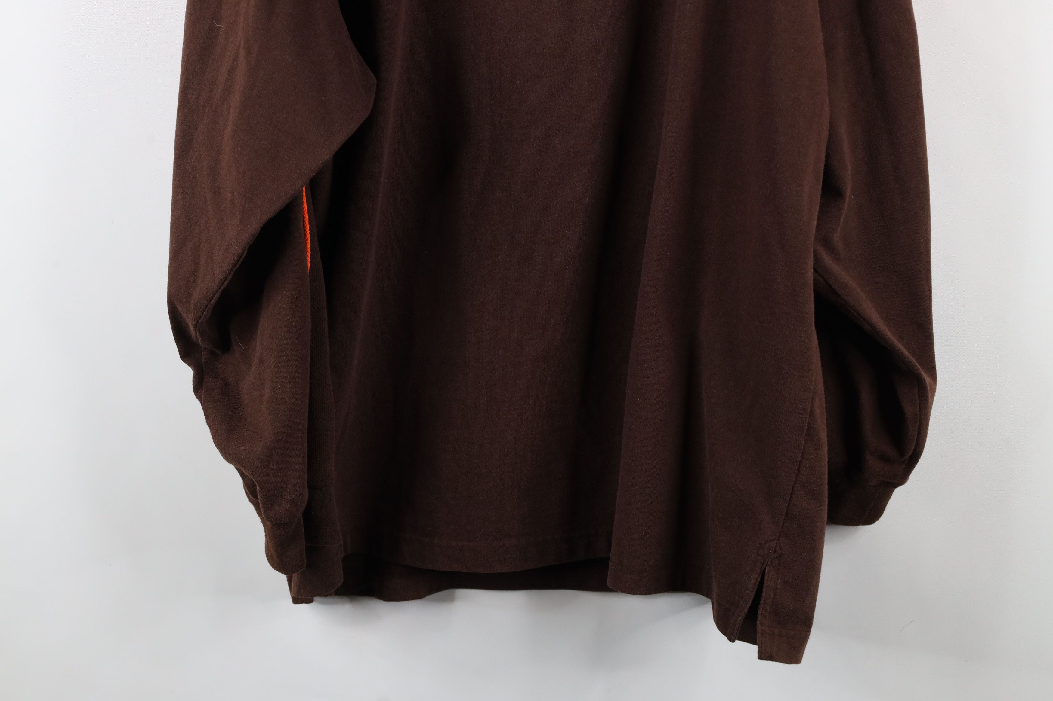 Vintage Vintage 90s Cleveland Football Long Sleeve T-Shirt Brown Size US XL / EU 56 / 4 - 10 Thumbnail