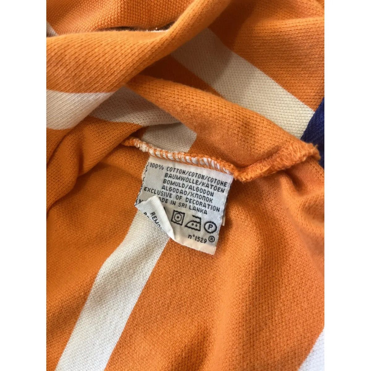 Polo Ralph Lauren × Ralph Lauren Rugby Ralph Lauren vintage polo orange and white striped Size US M / EU 48-50 / 2 - 6 Thumbnail