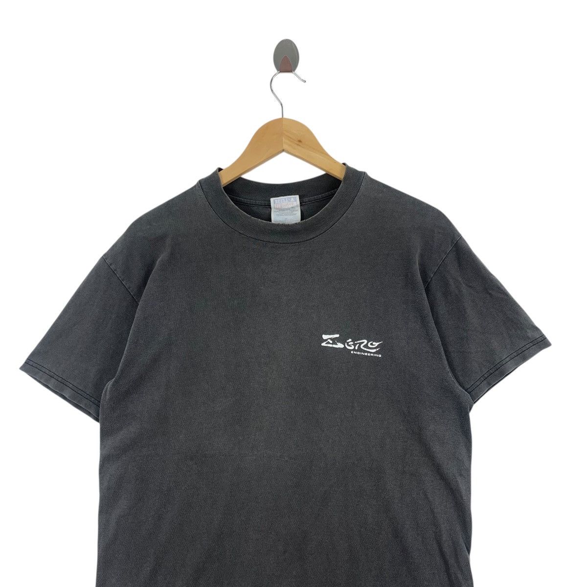 Vintage Vintage 90s ZERO ENGINEERING Far-East Bikes Hanes Tshirt Size US M / EU 48-50 / 2 - 4 Thumbnail