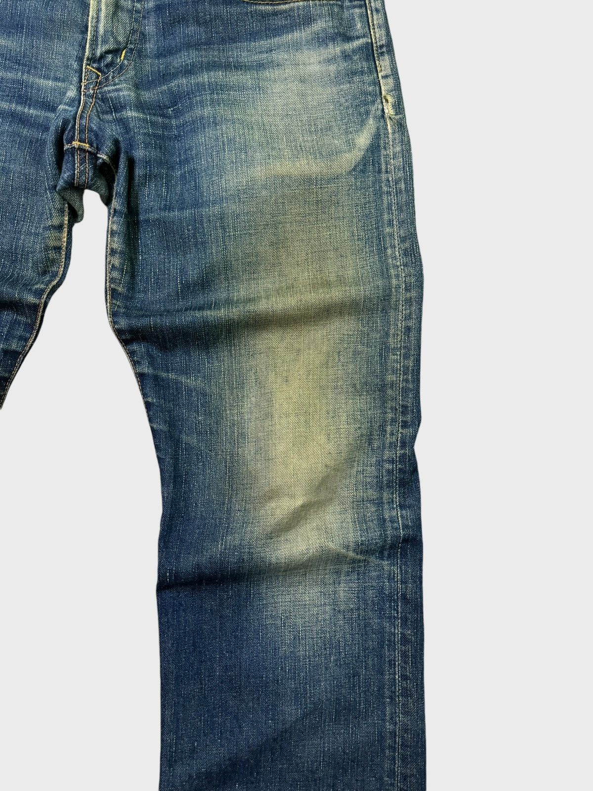 Edwin Vintage Distressed Edwin Muddy Dirty Blue Wash Jeans Size US 31 - 8 Thumbnail
