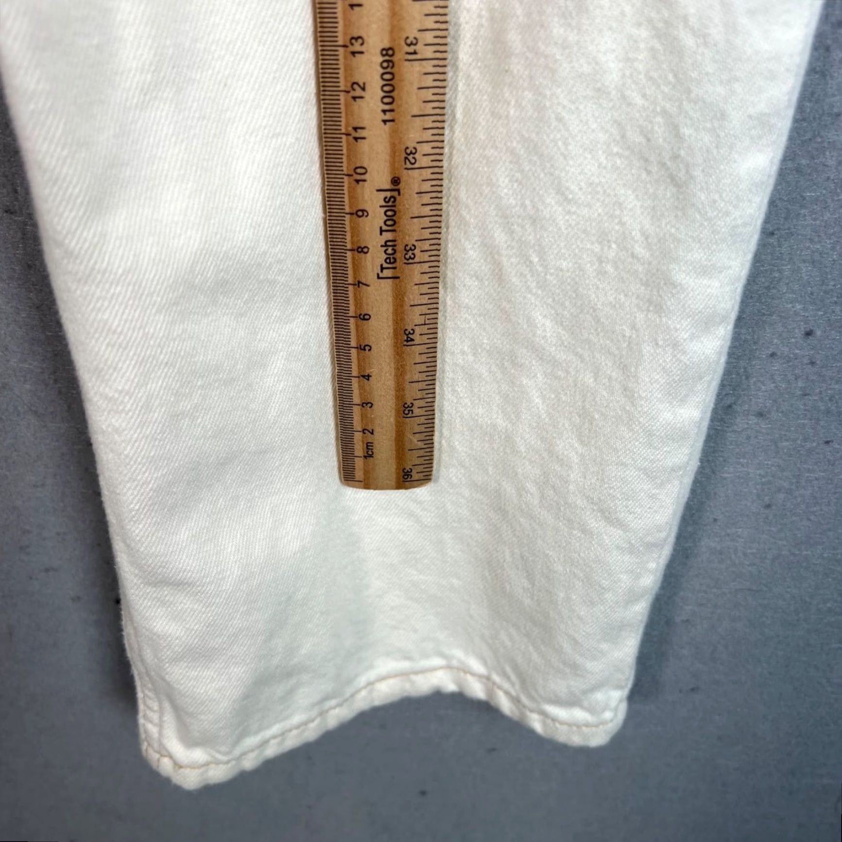 Mango Mango Denim High-Waist Cream Cotton Trousers W/Tie Belt Women's Size 2 Pants Vintage No Size ONE SIZE - 7 Thumbnail