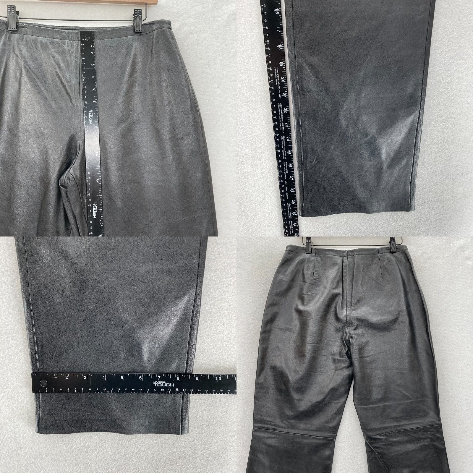 Croft & Barrow Croft & Barrow Leather Pants Women's 10 Black Lined Y2K NWT Vintage Lambskin Pants Size 32" / US 10 / IT 46 - 8 Thumbnail