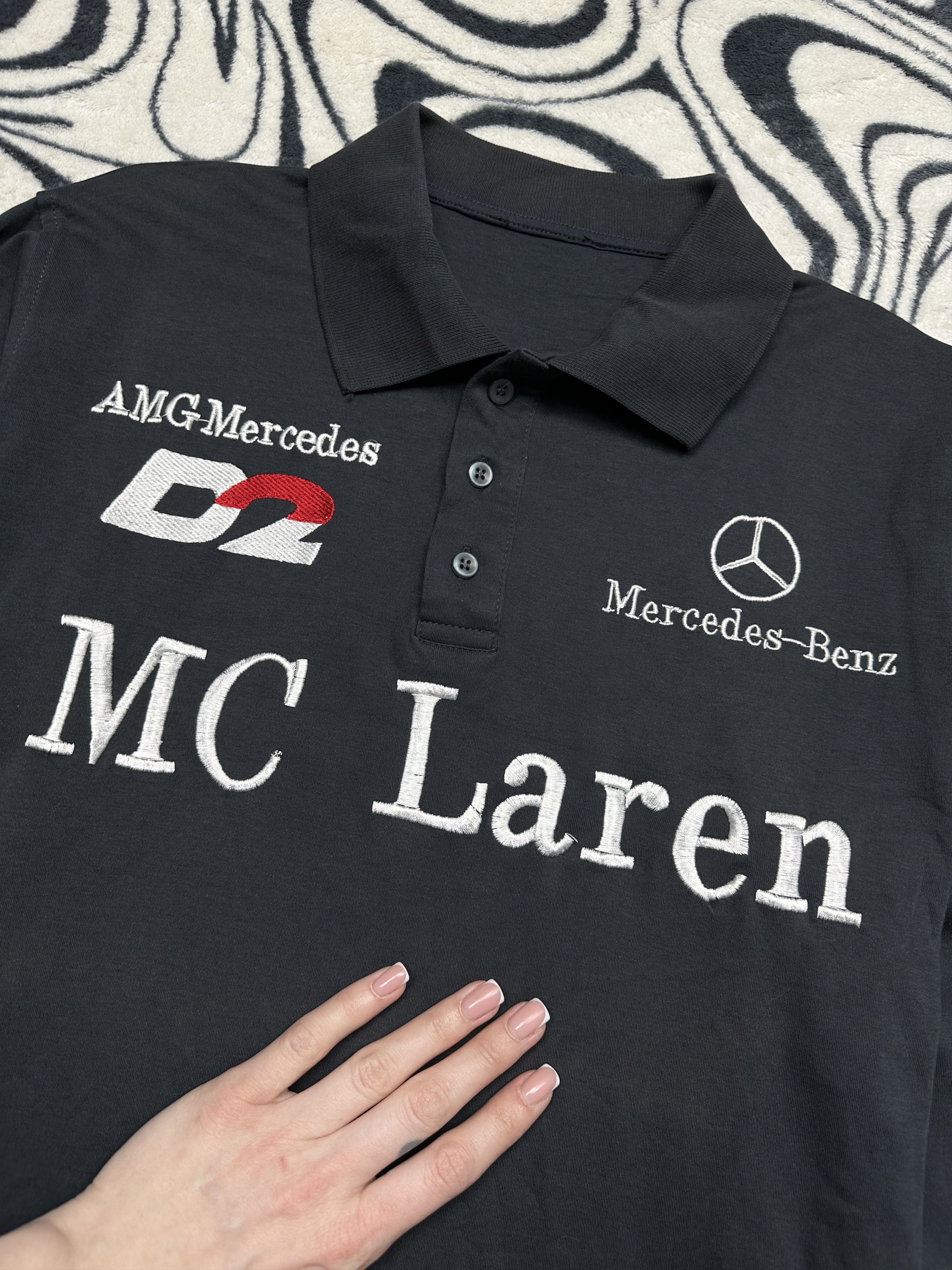 Mercedes-Benz Mercedes Benz McLaren Vintage Long Sleeve Polo Shirt Size US M / EU 48-50 / 2 - 5 Thumbnail