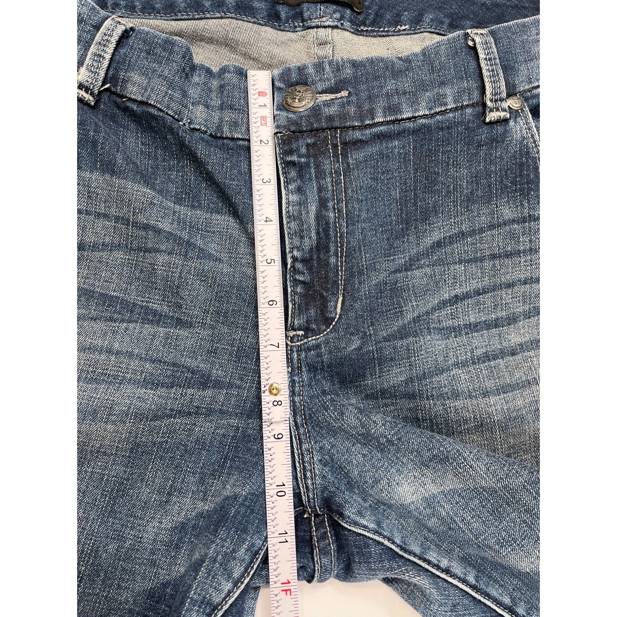 7 For All Mankind 7 For All Mankind SKU 7571 Womens Distressed Blue Denim Jean Size 22" - 9 Thumbnail