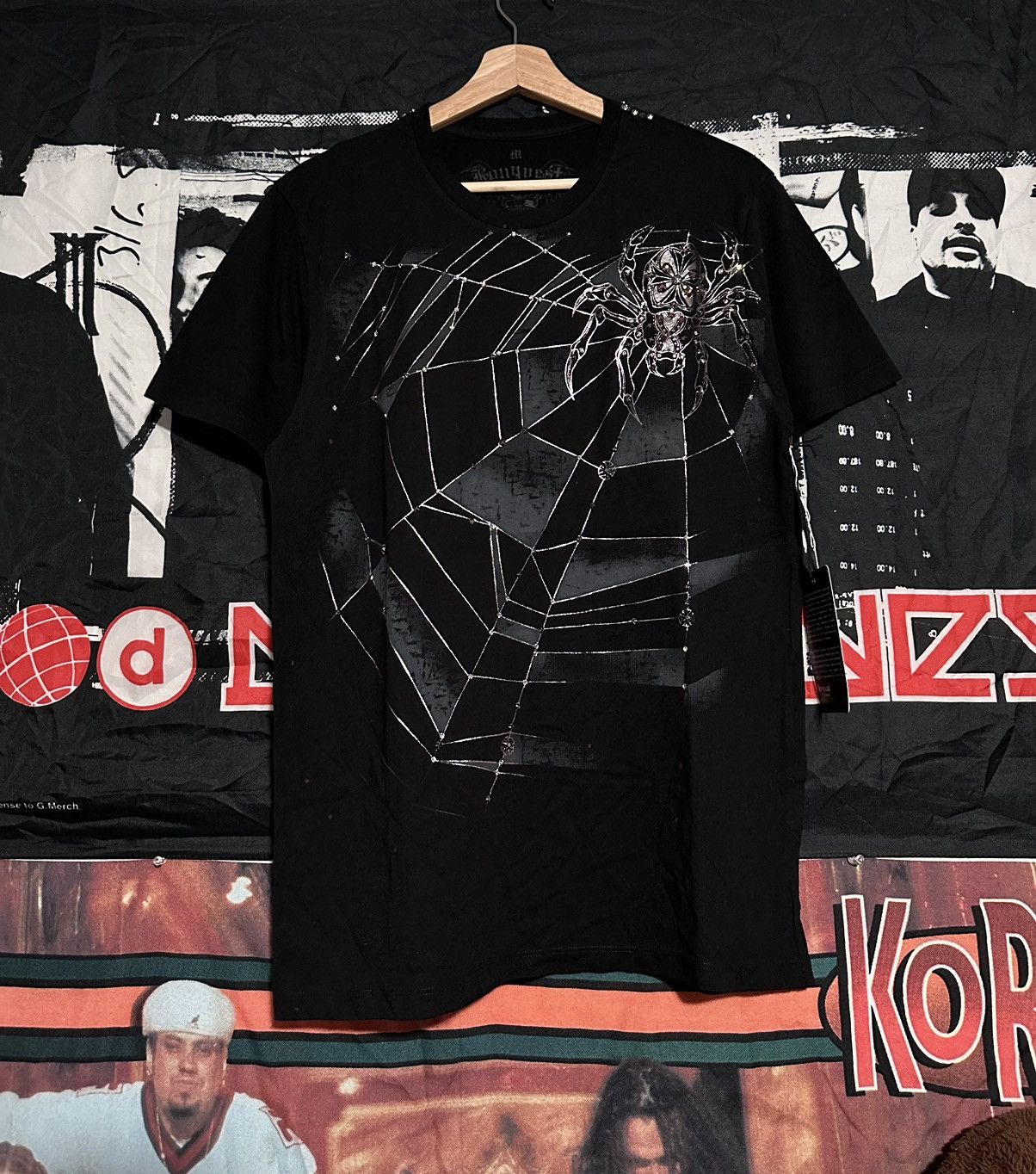 Affliction × Vintage Crazy grunge Konquest spider rhinestone shirt Size US M / EU 48-50 / 2 - 1 Thumbnail