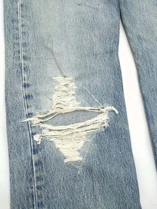 Levi's 90s Vintage Levi's 501 Made In USA Distressed Jeans 32x30 Size US 32 / EU 48 - 4 Thumbnail