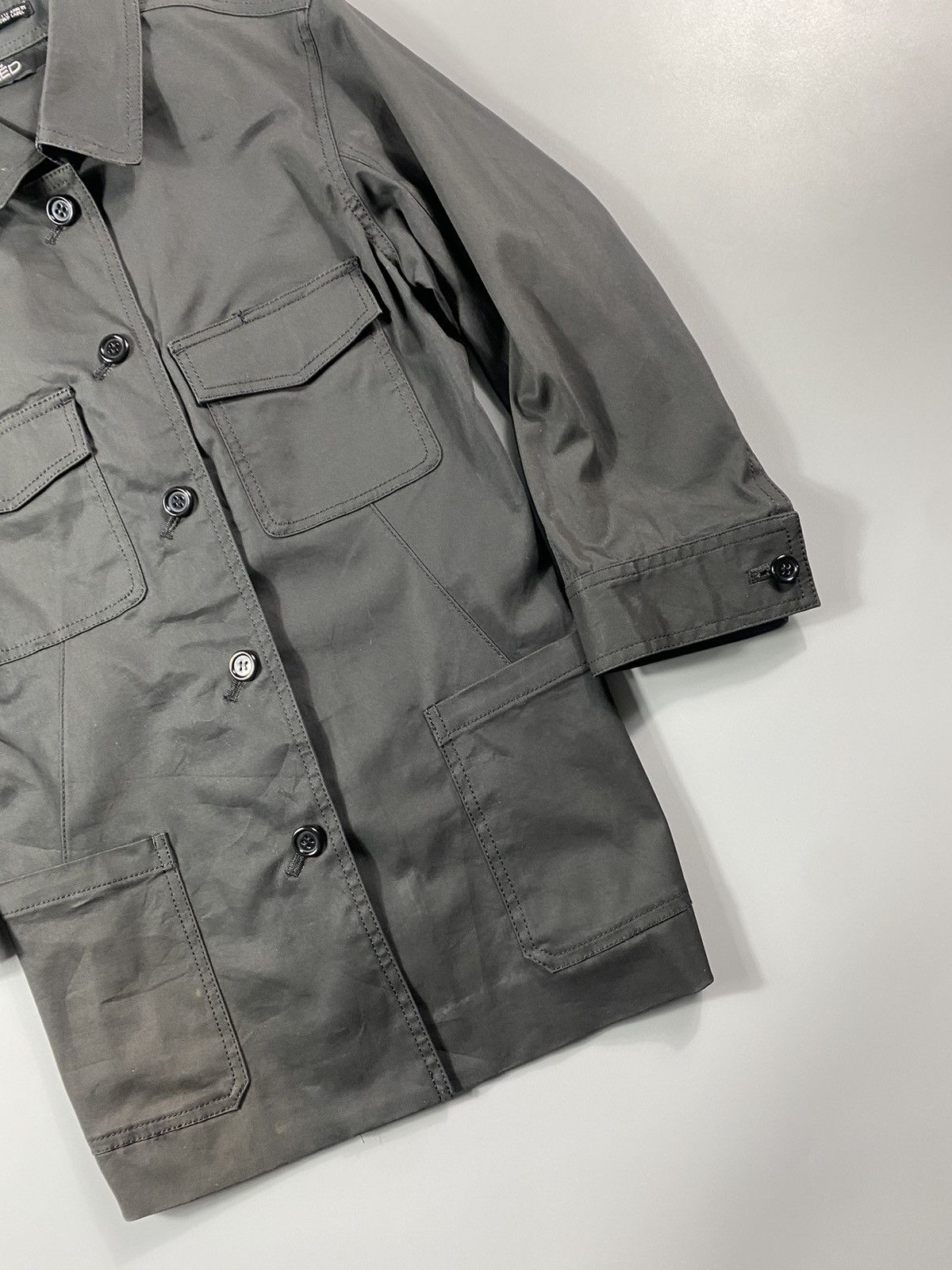 Japanese Brand × Yohji Yamamoto Ined Yohji Yamamoto- Button Down Utility Shirt Size S / US 4 / IT 40 - 4 Thumbnail
