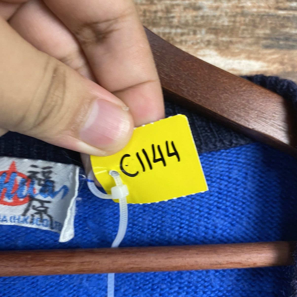 Vintage DL Anhan Blue Cardigan Knitwear #C1144 Size M / US 6-8 / IT 42-44 - 10 Thumbnail
