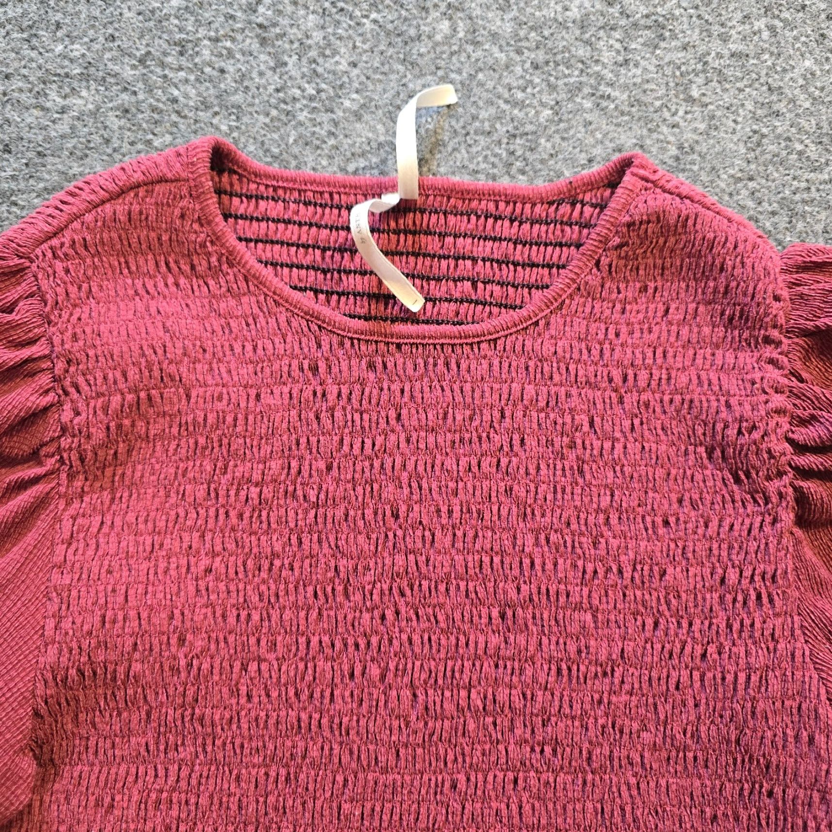 Anthropologie Anthropologie Blouse Womens Size M Pink Smocked Balloon Sleeve Knit Lightweight Boho Casual Shirt Womens Size M / US 6-8 / IT 42-44 - 2 Thumbnail