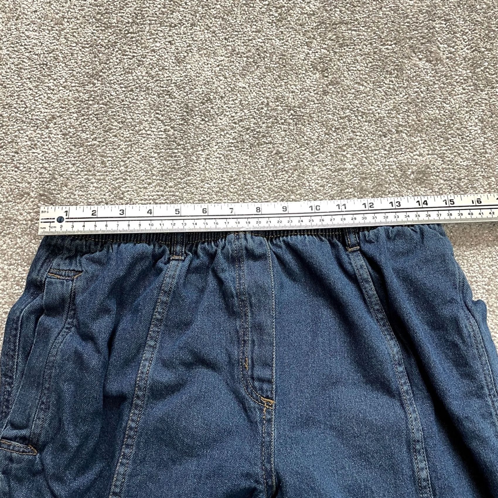 Vintage Roman's Jeans Pants Womens Plus 14WP Dark Wash Classic Fit 30x27 Denim Size 30" / US 8 / IT 44 - 5 Thumbnail