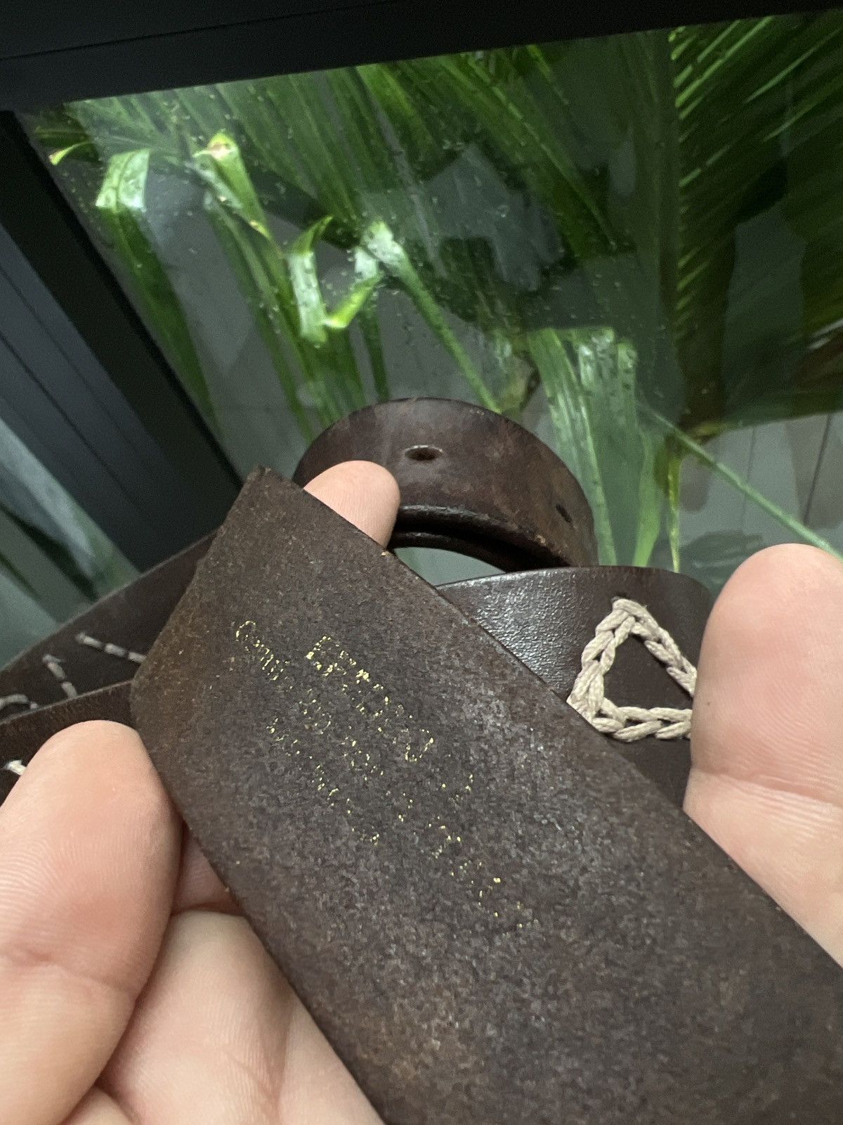 Evisu × Vintage 90’s EVISU RARE BELT LEATHER BIG LOGO Y2K Size ONE SIZE - 7 Thumbnail