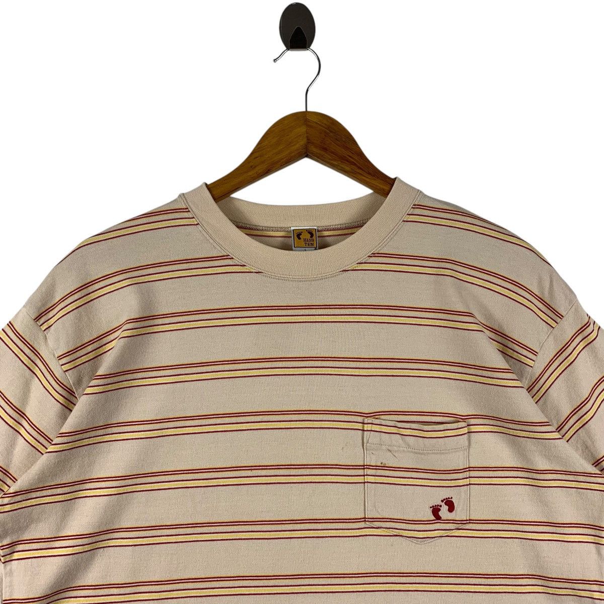 Hang Ten × Vintage Vintage HANG TEN stripe tee shirt Size US L / EU 52-54 / 3 - 2 Thumbnail