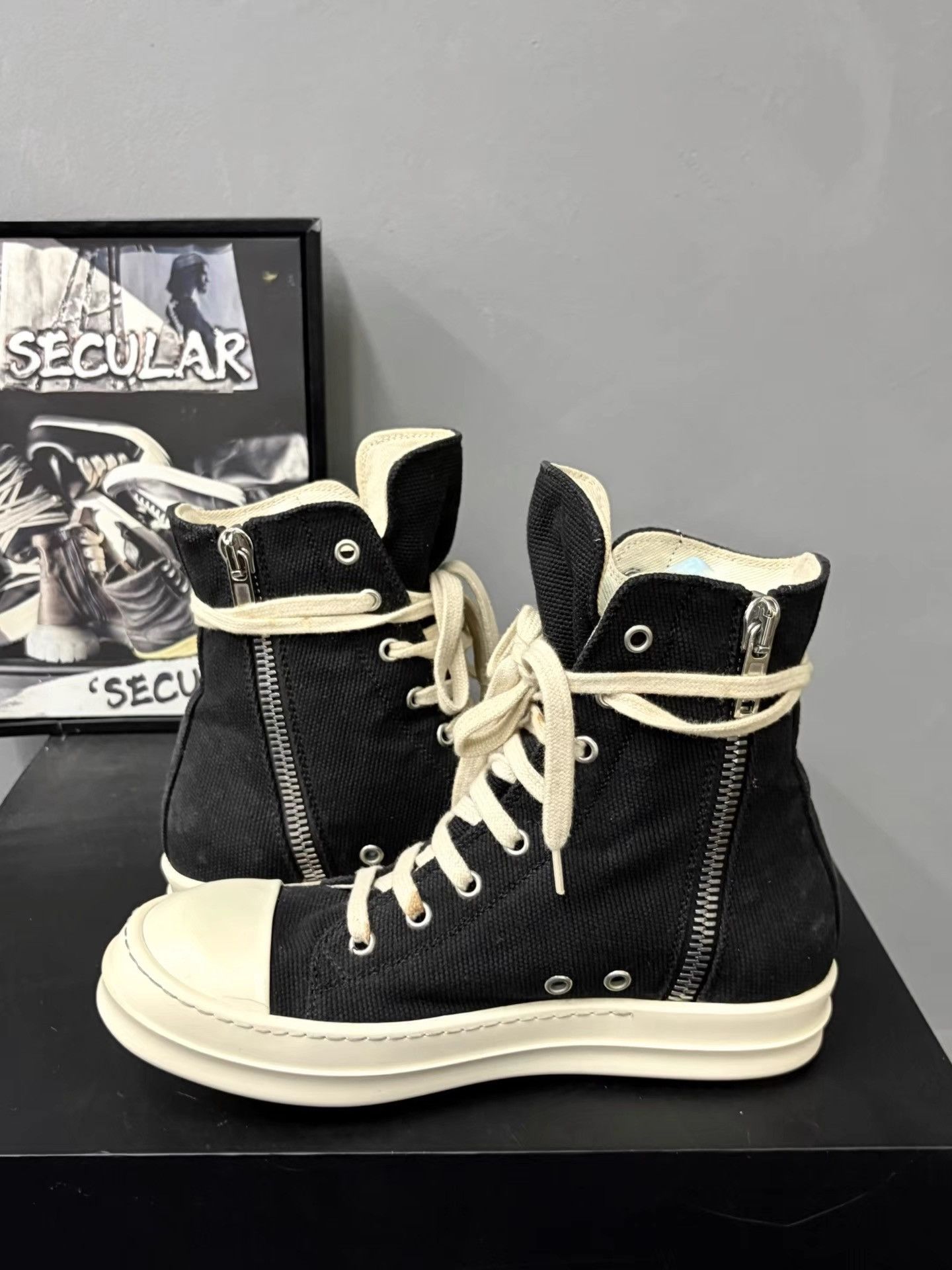 Rick Owens Rick Owens Drkshdw High Top Jumbo Sneakers K34 Size US 7 / IT 37 - 5 Thumbnail