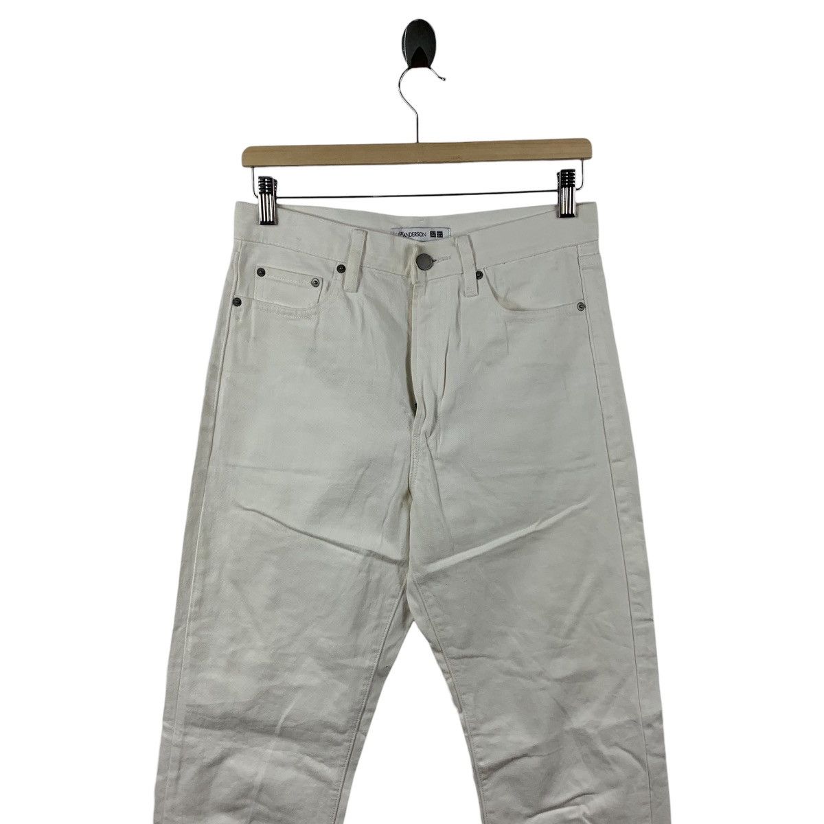 JW Anderson × Japanese Brand UNIQLO X JW ANDERSON Straight cut white coloured jeans pants Size US 30 / EU 46 - 2 Thumbnail