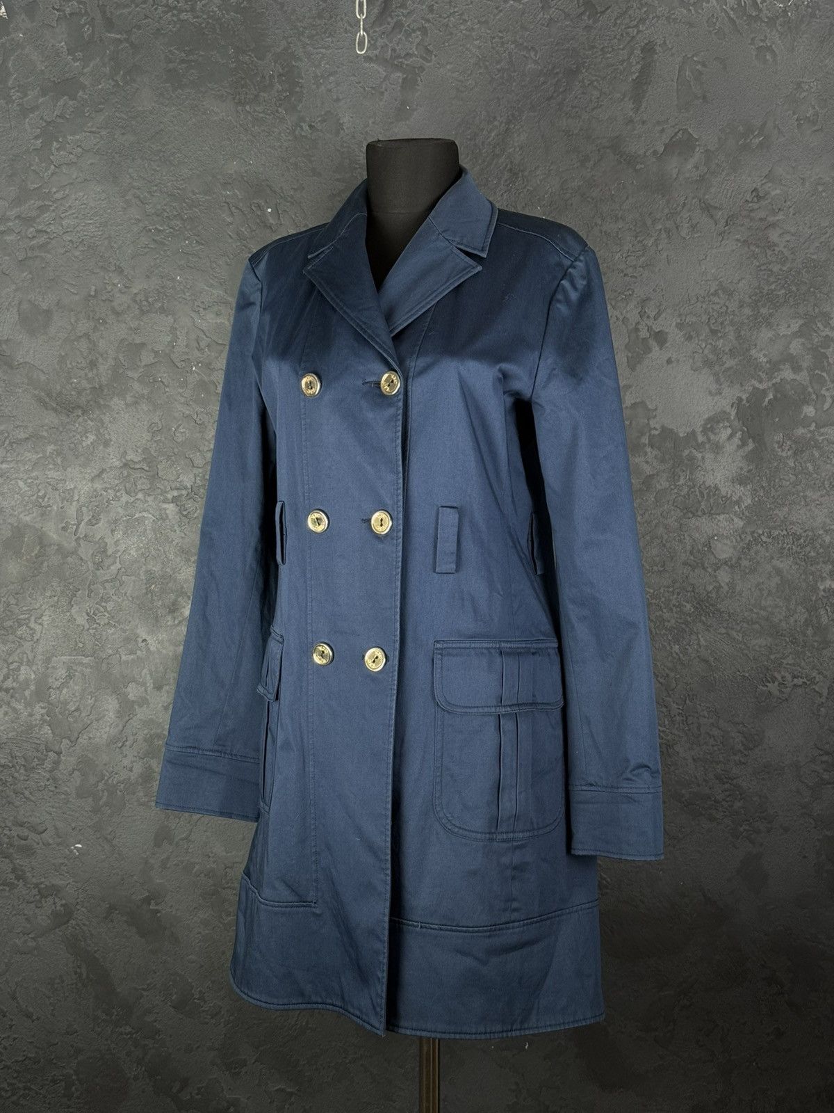 Versace Vintage Versace Jeans Couture 90s Trench Coat jacket Size L / US 10 / IT 46 - 1 Thumbnail