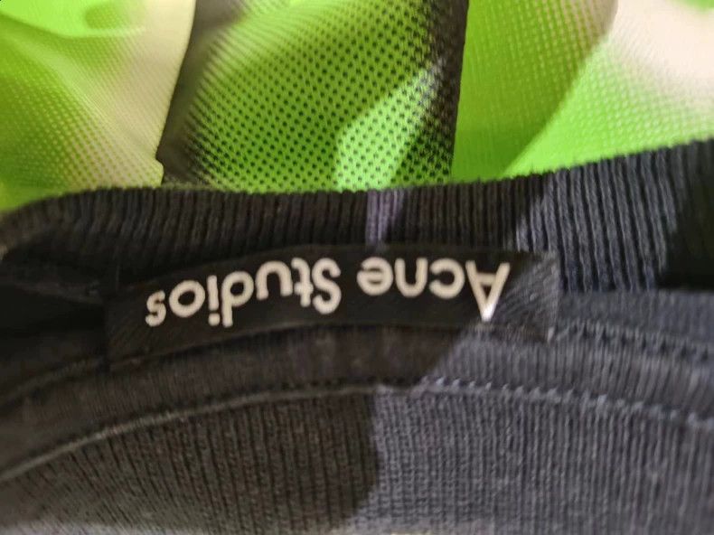 Acne Studios ACNE STUDIOS Fluorescent green jelly smiley face short sle Size US XS / EU 42 / 0 - 5 Thumbnail
