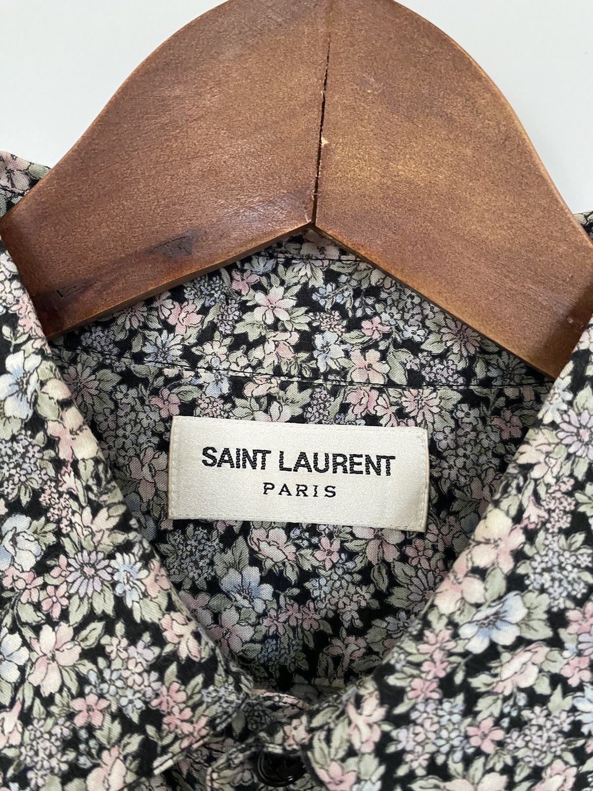 Saint Laurent Paris SS16 Floral Motiv Shirt Size US M / EU 48-50 / 2 - 3 Thumbnail