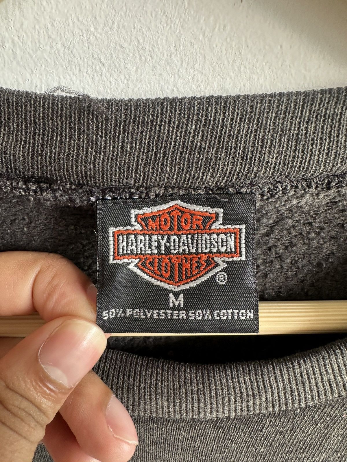 Harley Davidson Vintage 90’s Harley Davidson Flaming Sweatshirt USA Size US L / EU 52-54 / 3 - 4 Thumbnail