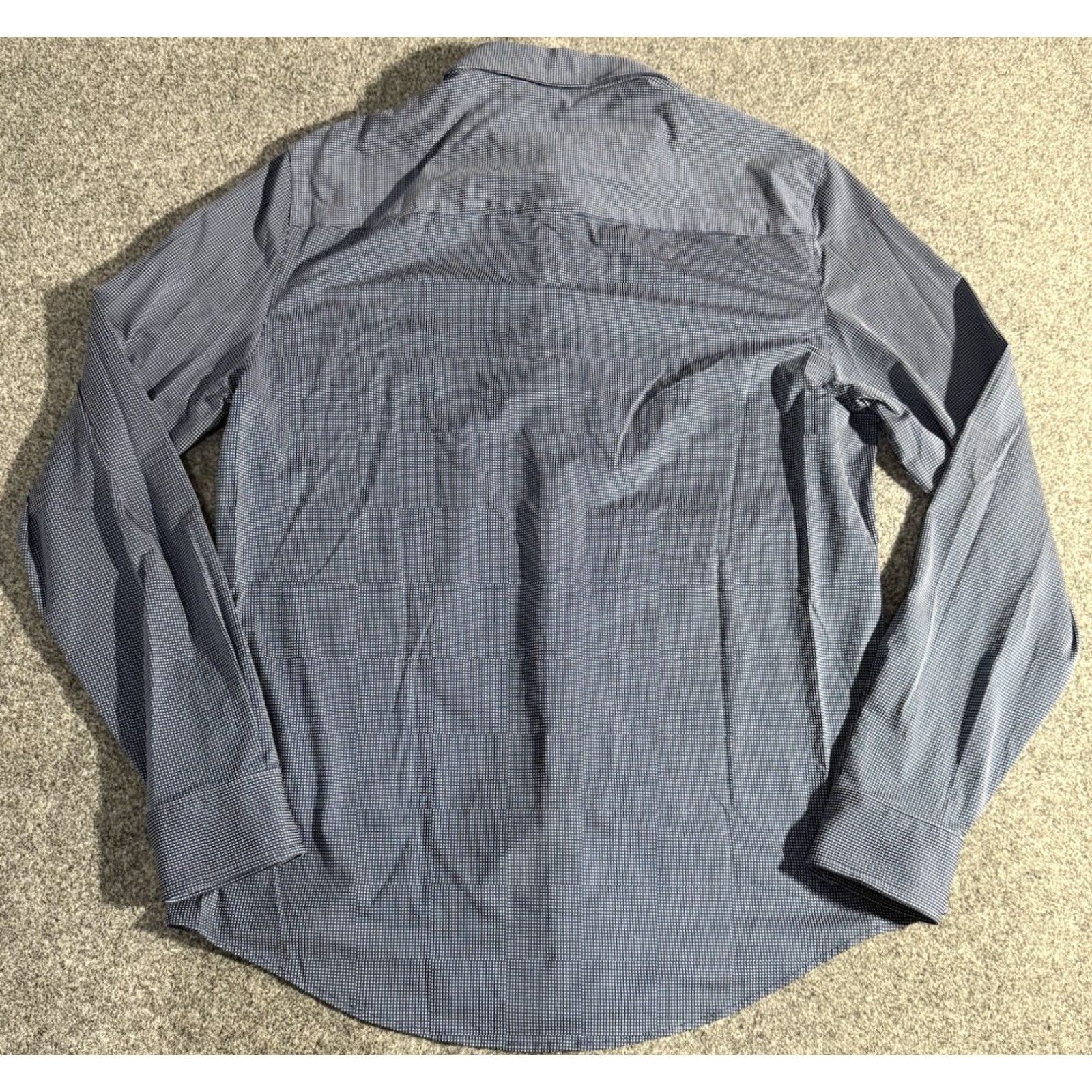 Rhone Rhone Shirt Mens M Blue Geometric Stretch Button Front Slim Fit Size US M / EU 48-50 / 2 - 2 Thumbnail