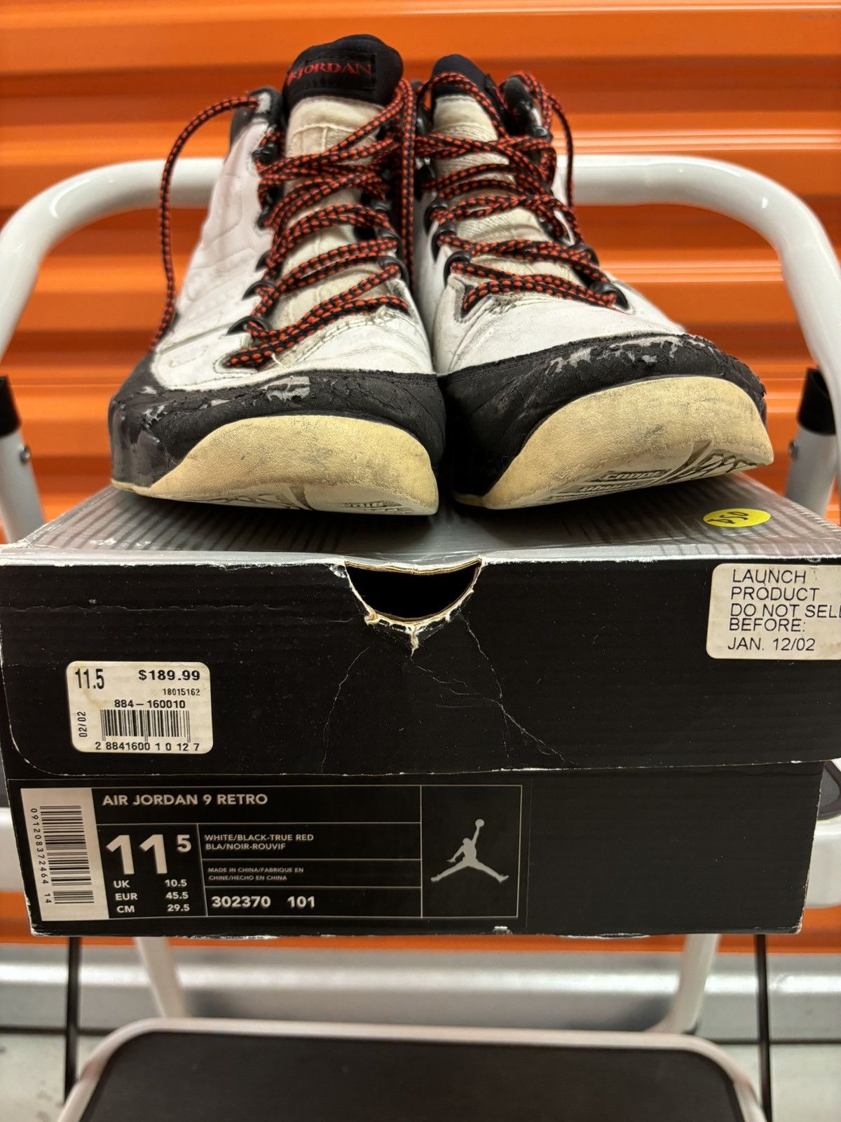 Jordan Brand × Vintage ***FINAL DROP***RARE 2001 NIKE AIR JORDAN 9 OG 11.5 Size US 11.5 / EU 44-45 - 4 Thumbnail