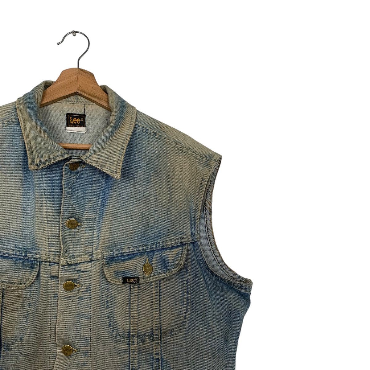 Lee Vintage 80s Lee Biker Denim Vest Size US M / EU 48-50 / 2 - 6 Thumbnail