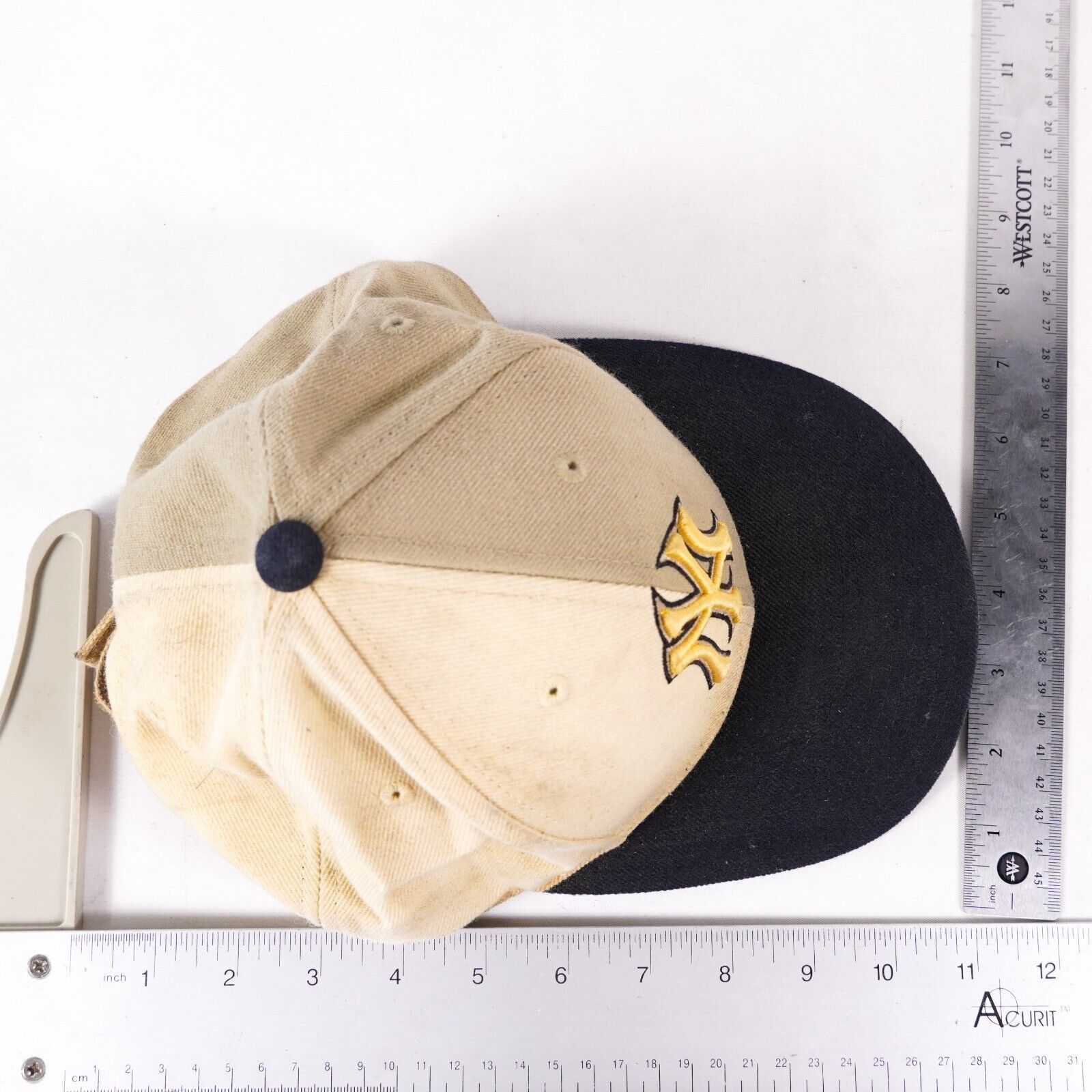 Other MLB New York Yankees Baseball Snapback Hat Cap Gold Tan Size ONE SIZE - 11 Thumbnail