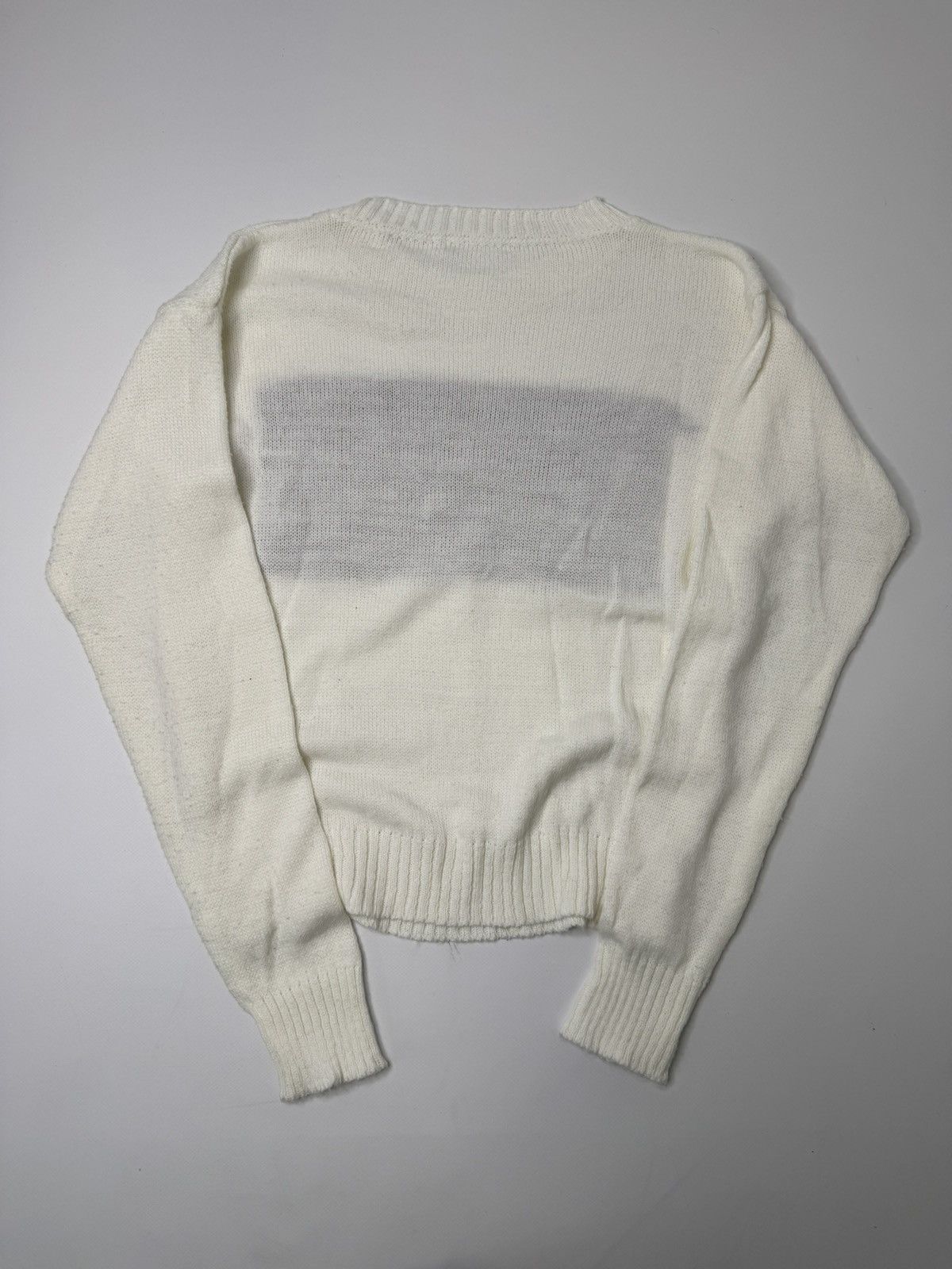 Vintage Vintage beige avant garde UK British flag sweater knit y2k Size US S / EU 44-46 / 1 - 6 Thumbnail
