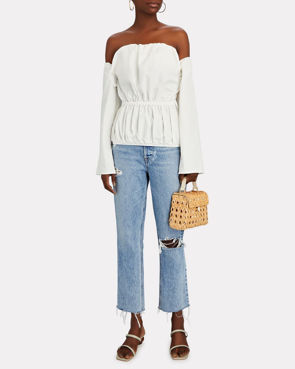 Christopher Esber Puff Sleeve Apron Tie Top Size XS / US 0-2 / IT 36-38 - 3 Thumbnail
