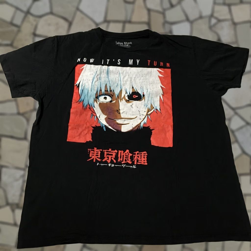 Vintage Tokyo Ghoul MY TURN Shirt XL Graphic Japanese Manga Fantasy Dark Men's Size US XL / EU 56 / 4 - 1 Thumbnail