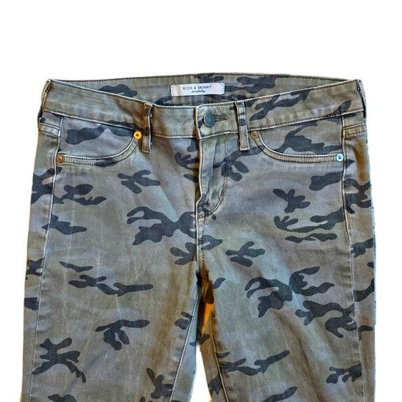 Other RICH & SKINNY In the Trenches Camo Jeans Size 26 Size 26" / US 2 / IT 38 - 4 Thumbnail