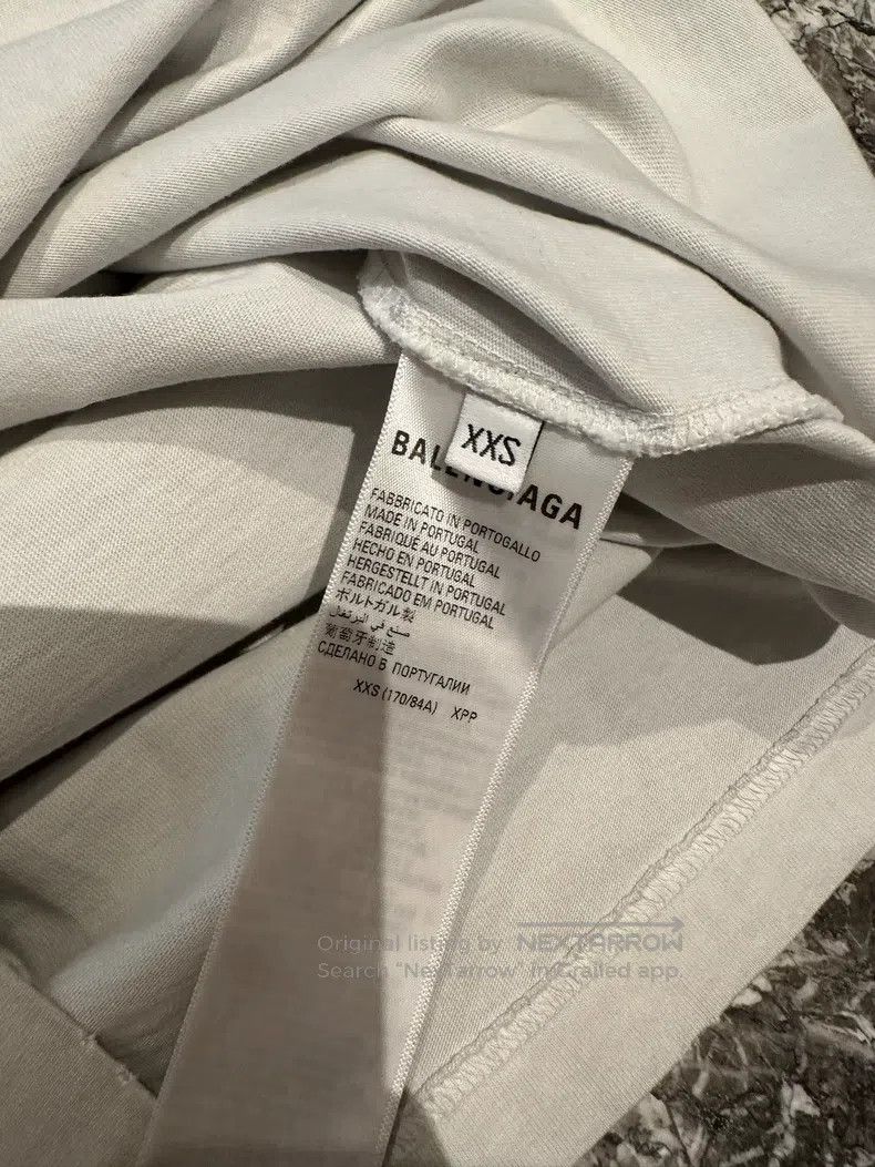 Balenciaga Balenciaga Grey-white Design Team series letter distressed Size US XXS / EU 40 - 5 Thumbnail